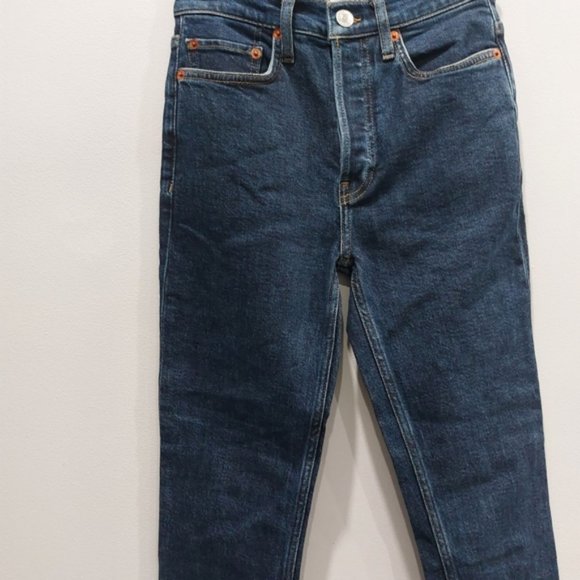 REDONE Hi Rise Ankle Crop Dark 71 - Picture 3 of 7